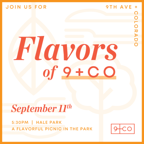 Join us for - Flavours of 9+Co.